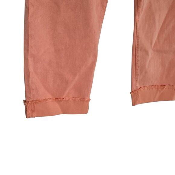Kut From The Kloth Women’s Size 14 Orange Cantaloupe Amy Crop Straight Leg Jeans - Picture 7 of 8